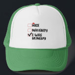 Casquette Nice Naughty I Was Hungry Christmas List<br><div class="desc">Nice Naughty I Was Hungry Christmas List</div>