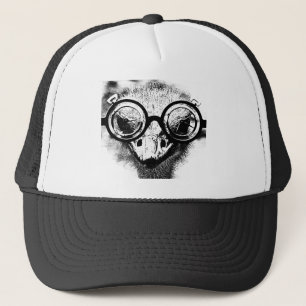 Casquette Nicolaus l'autruche dans le graphique noir et