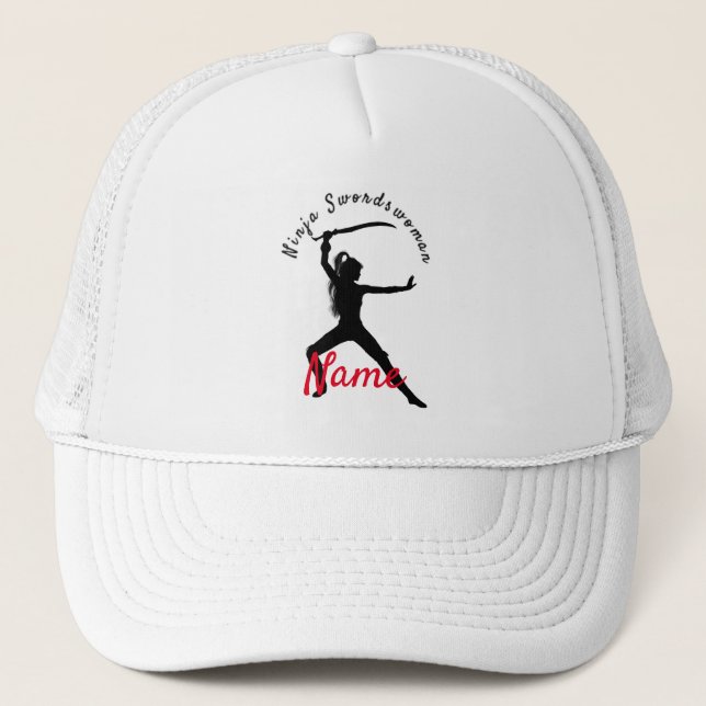 Casquette Ninja Swordswoman Silhouette Thunder_Cove (Devant)