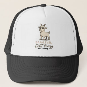 Casquette Niveau-Bêlement : Énergie de la CHÈVRE Drôle Blagu