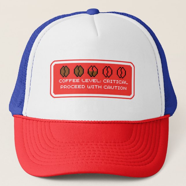 Casquette Niveau de café : critique (Devant)