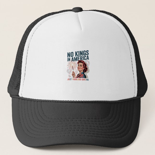 Casquette No Kings In America Fabulous Queens Pride 2025 Des (Devant)