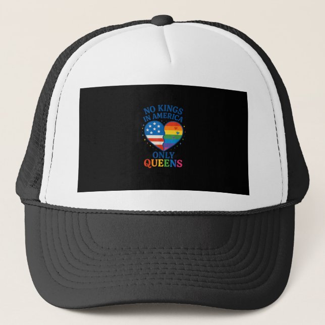 Casquette No Kings In America Only Queens Funny Queer Gay Pr (Devant)
