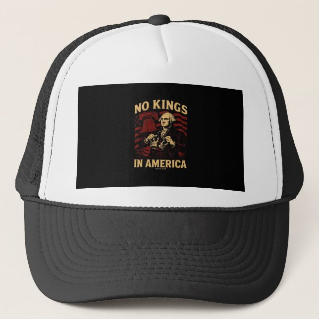 Casquette No Kings In America Since 1776 Anti-Donald Trumpp (Devant)