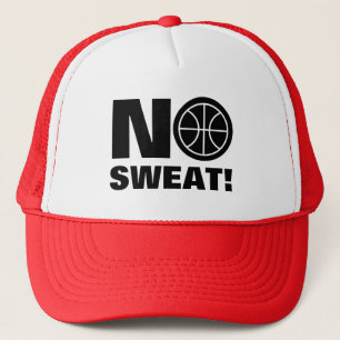 Casquette No sweat funny basketball quote trucker hat