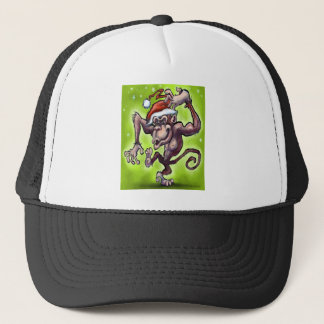 Casquette Noël au chimpanzé