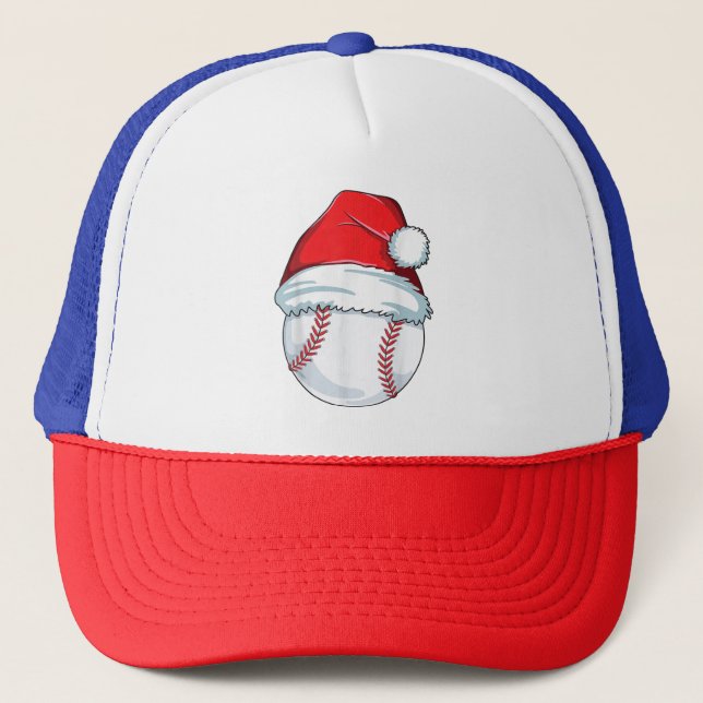 Casquette Noël Baseball Santa Hat Ball Enfants garçons Homme (Devant)
