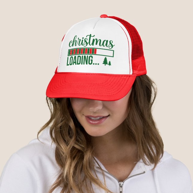Casquette Noël Charge Designs de Noël (En situation)