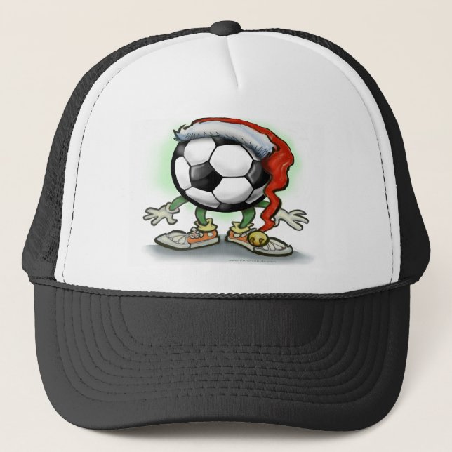 Casquette Noël de football (Devant)