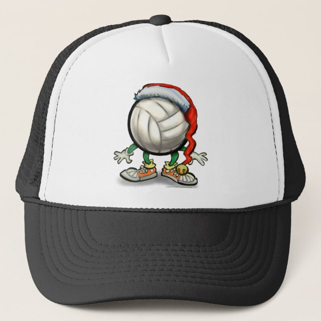 Casquette Noël de volley-ball (Devant)