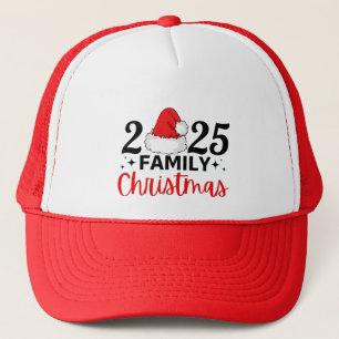 Casquette Noël en famille 2025
