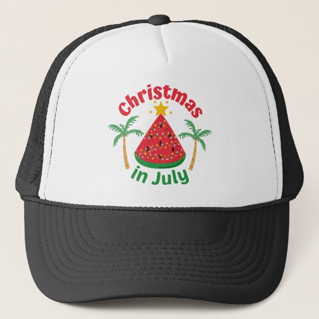 CASQUETTE NOËL EN JUILLET (Devant)