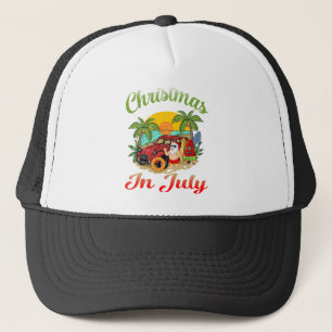 Casquette Noël en juillet Père Noël Surfing Summer Père