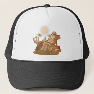 Casquette Noël en juillet santa claus hawaiian x mas tropi