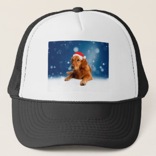 Casquette Noël Mignonne Golden Retriever Chien Santa Hat Nei