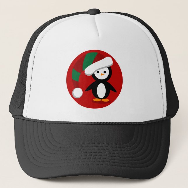 Casquette Noël Penquin (Devant)