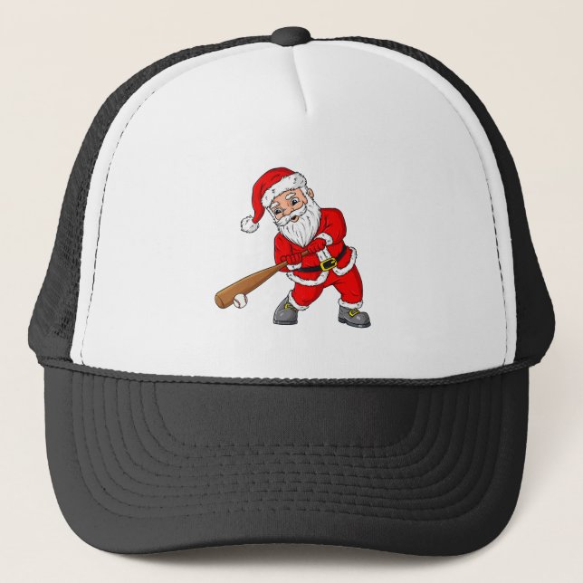 Casquette Noël Santa Claus Baseball Pitcher Boys T Enfants (Devant)
