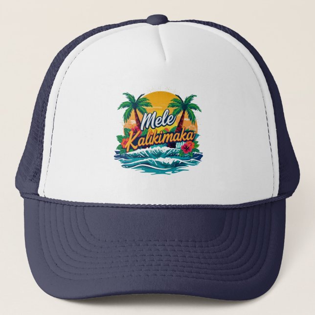 Casquette Noël tropical de Mele Kalikimaka (Devant)