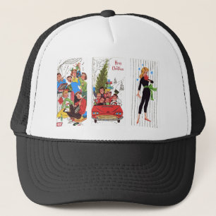 Casquette Noël vintage rockabilly