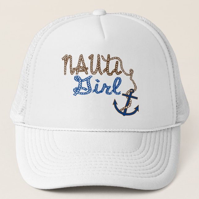 Casquette Noeuds de corde fille Nauti et Ancre (Devant)