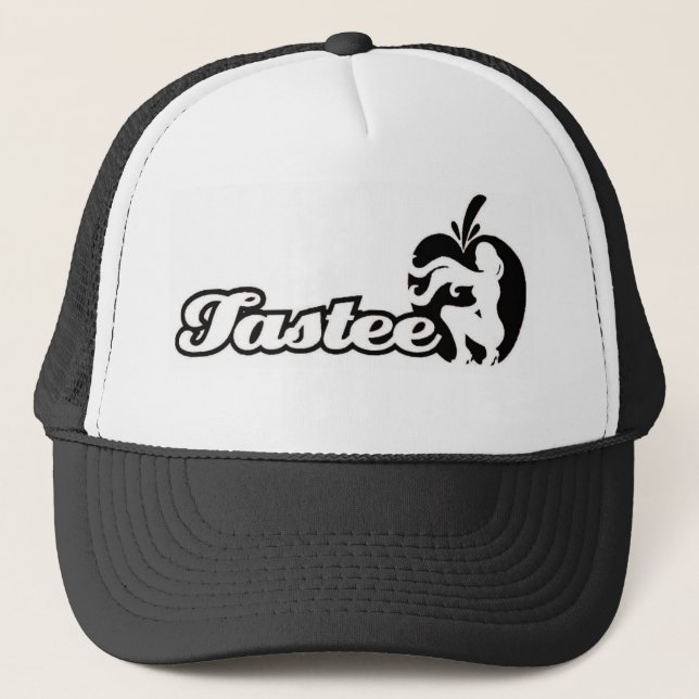 Casquette noir/blanc de logo (Devant)
