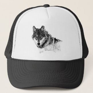 Casquette Noir Blanc Inspiration Wolf Eyes