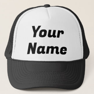 Casquette Noir & Blanc PERSONNALISABLE