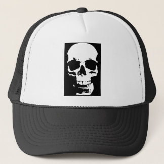 Casquette Noir & Blanc Pop Art Crâne Cool élégant
