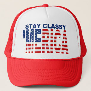 Casquette noir chic de camionneur de MERICA