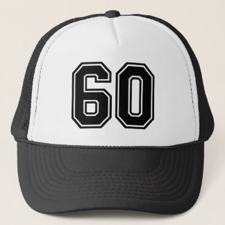 Casquette Noir classique chapeau de camion 60e anniversaire