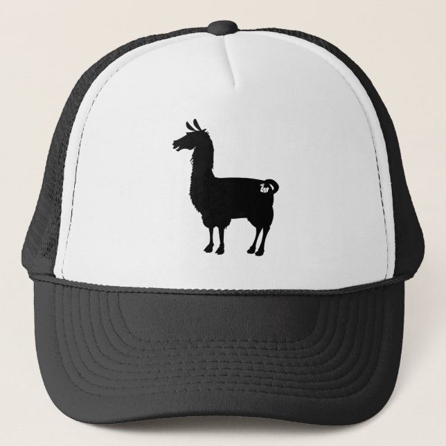 Casquette noir de lama (Devant)