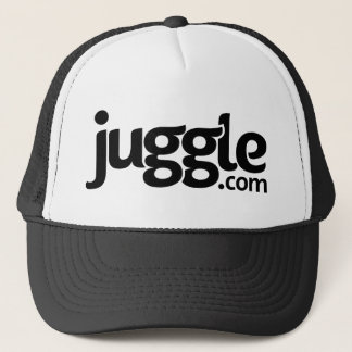Casquette noir de logo de Juggle.com