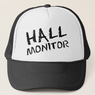 Casquette Noir de moniteur de Hall