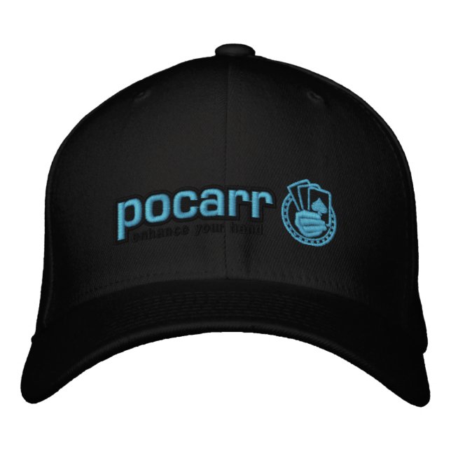 Casquette noir de Pocarr (Devant)
