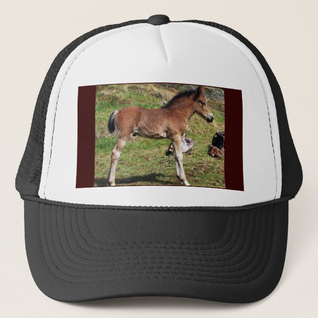 Casquette noir de poulain (Devant)