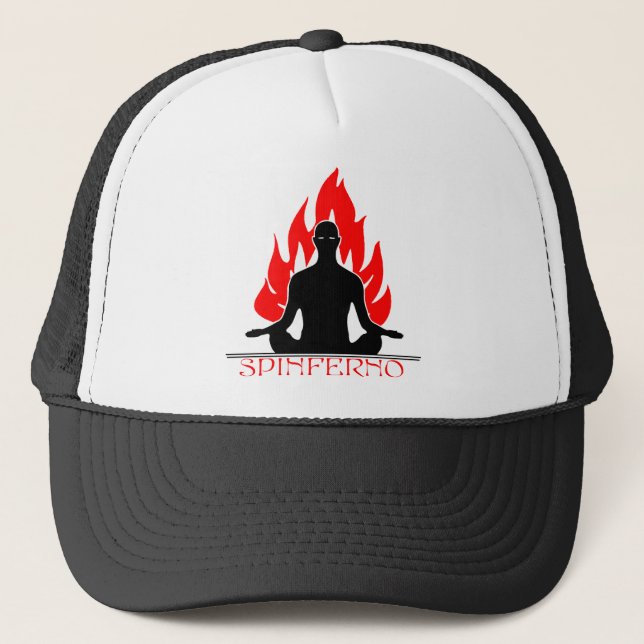 Casquette noir de Spinferno Bouddha (Devant)