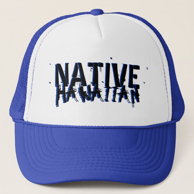 Casquette noir d'origine hawaïenne (Devant)