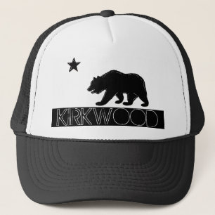 Casquette noir d'ours de drapeau blanc de Kirkwood