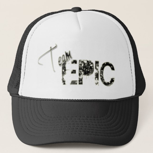 Casquette noir épique d'équipe (Devant)