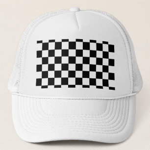 Casquette Noir et blanc Checkered