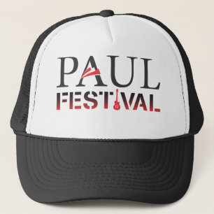 Casquette noir et blanc de festival de Paul de