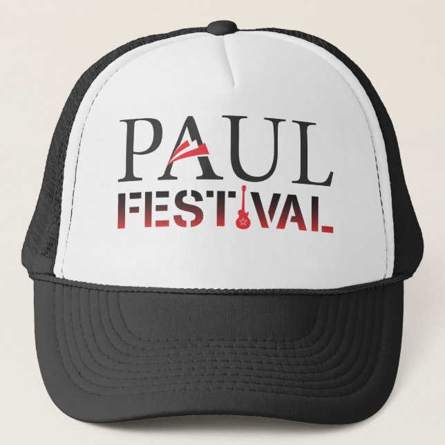 Casquette noir et blanc de festival de Paul de (Devant)