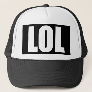Casquette noir et blanc de LOL