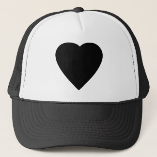 Casquette Noir et Blanc Love Heart Design.