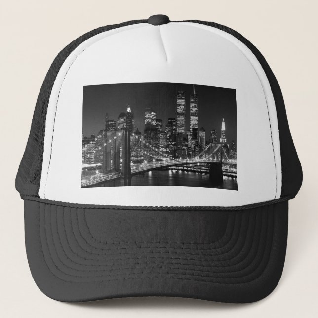 Casquette Noir et blanc New York City (Devant)