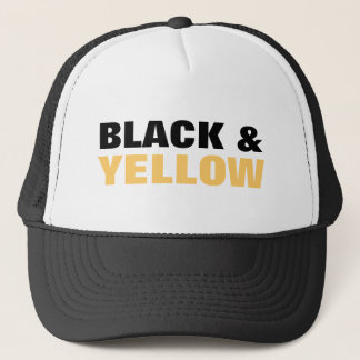 CASQUETTE NOIR ET JAUNE