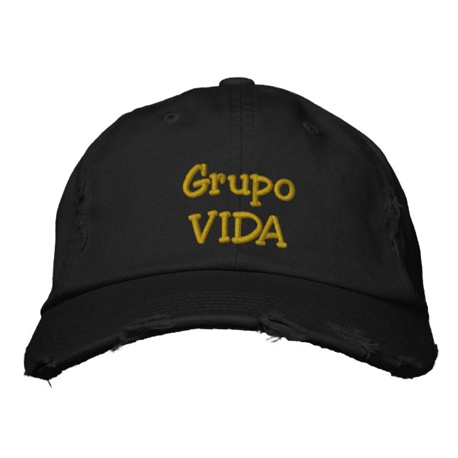 Casquette noir GrupoVIDA (Devant)