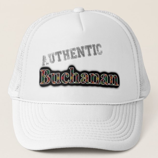 Casquette Nom authentique Clan Buchanan Scottish Tartan (Devant)