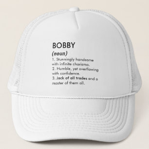 Casquette Nom Bobby, nom modifiable, nom personnalisé