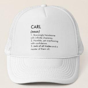 Casquette Nom Carl, Nom modifiable, Nom personnalisé